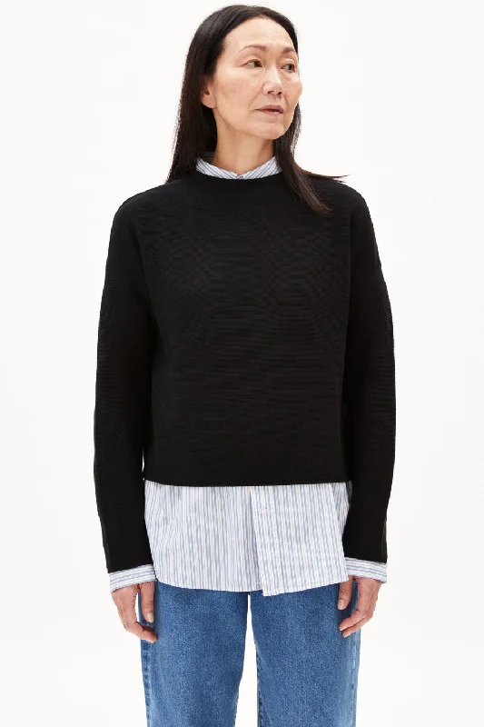 Armed Angels Merinaa Links Ribbed Mock Neck Sweater