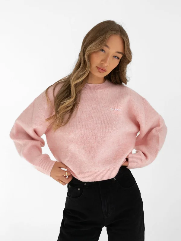 Elara Knitted Sweater - Pink