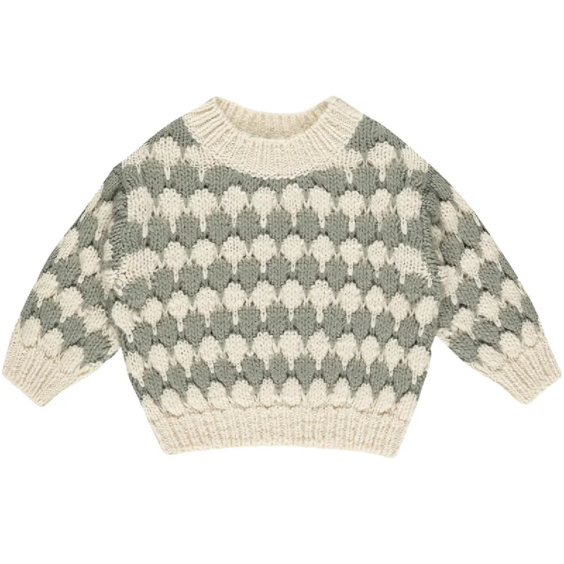 Bubble Knit Sweater in Laurel by Rylee & Cru