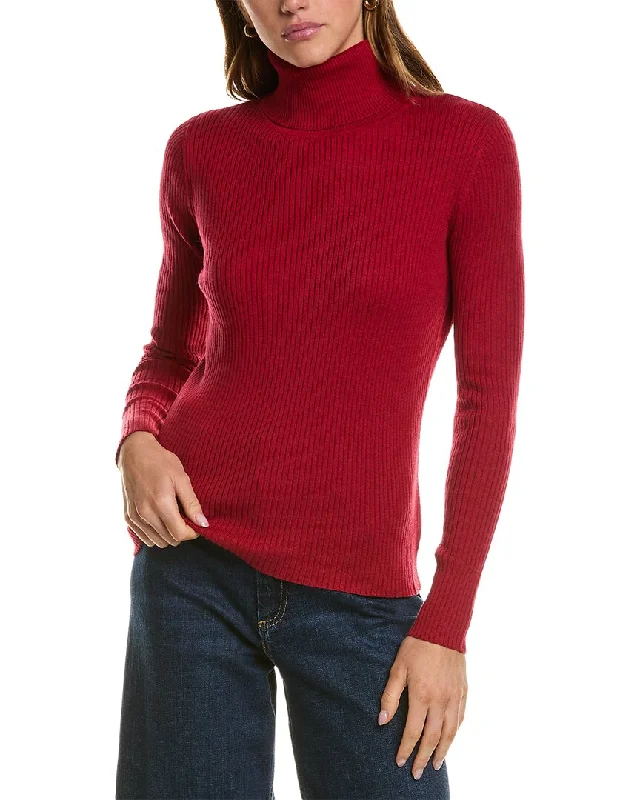 Hannah Rose Turtleneck Cashmere-Blend Sweater