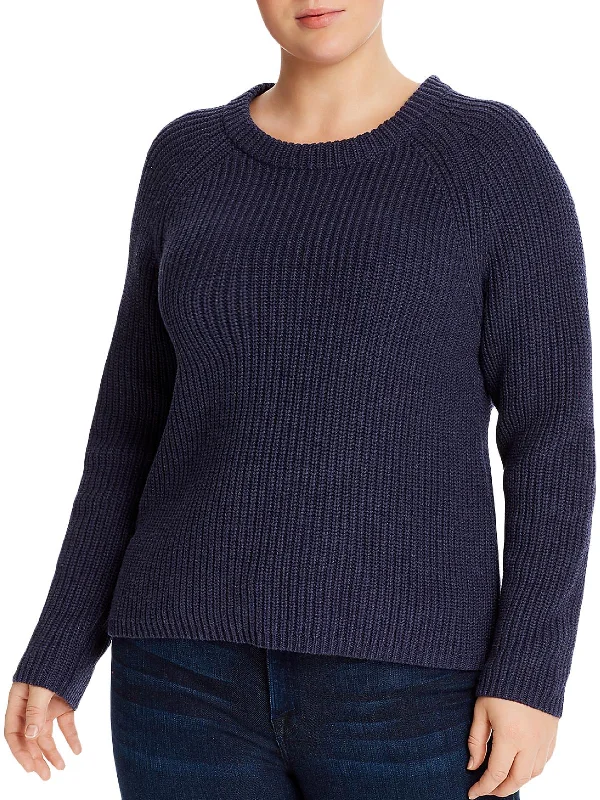 Jane Womens Cotton Shaker Knit Sweater