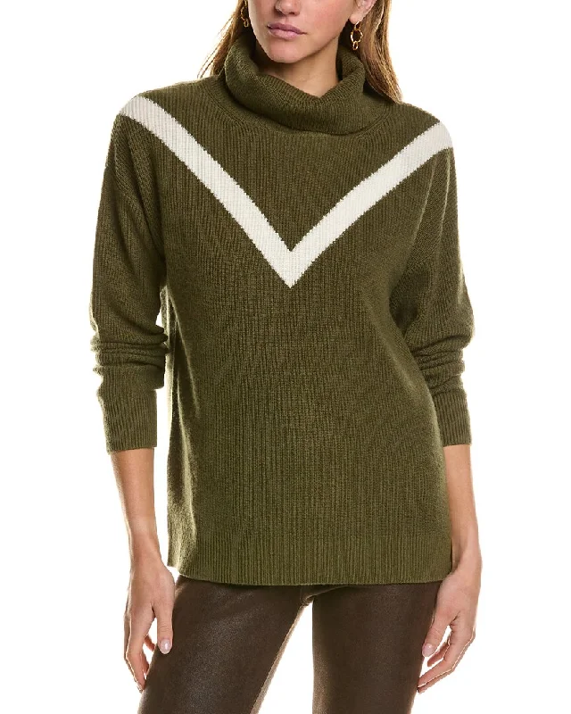 Kier + J Turtleneck Wool & Cashmere-Blend Sweater