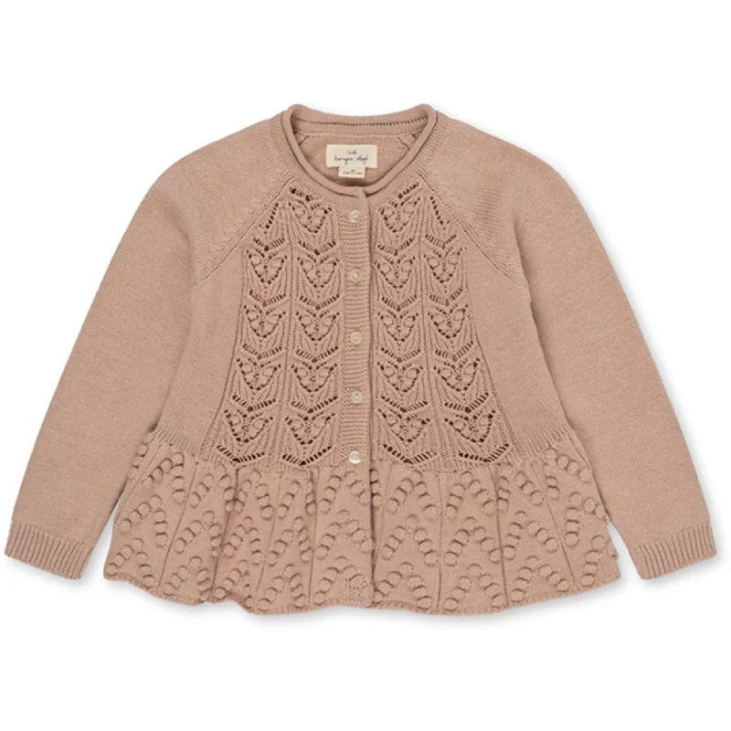 Konges Sløjd Peach Blush Cabby Knit Cardigan