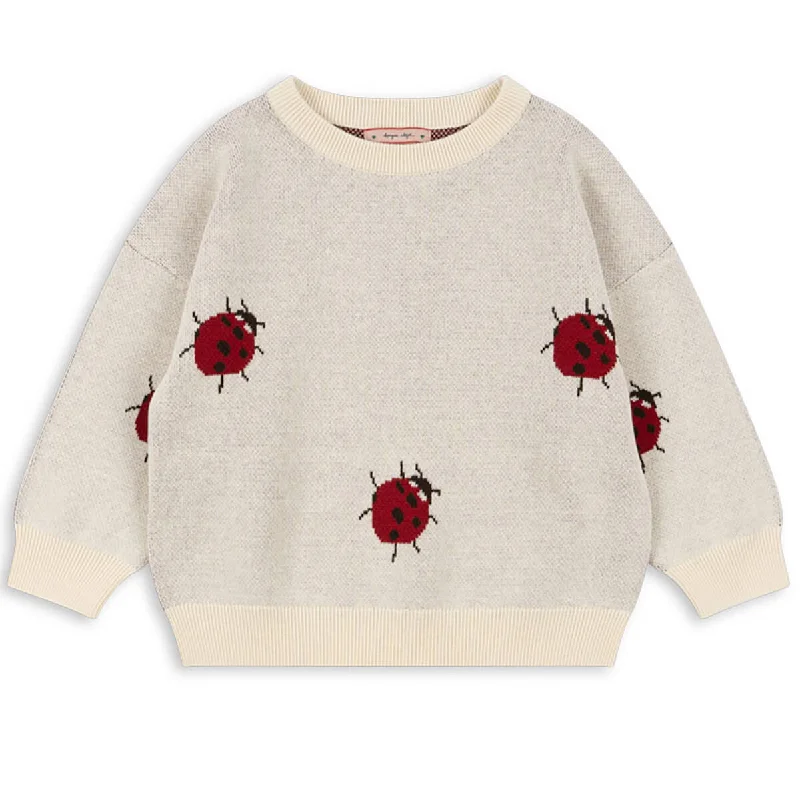 Lapis Knit Sweater in Ladybug by Konges Slojd