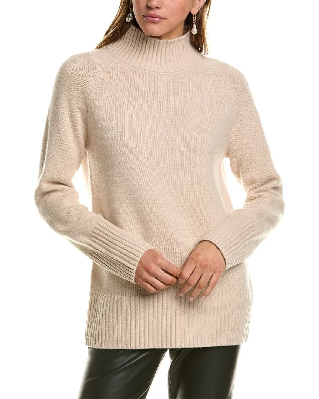 Reiss Gloria Wool & Cashmere-Blend Funnel Neck Sweater