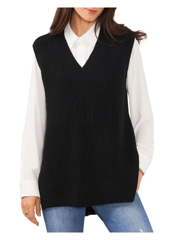 Womens Knit V-Neck Sweater Vest